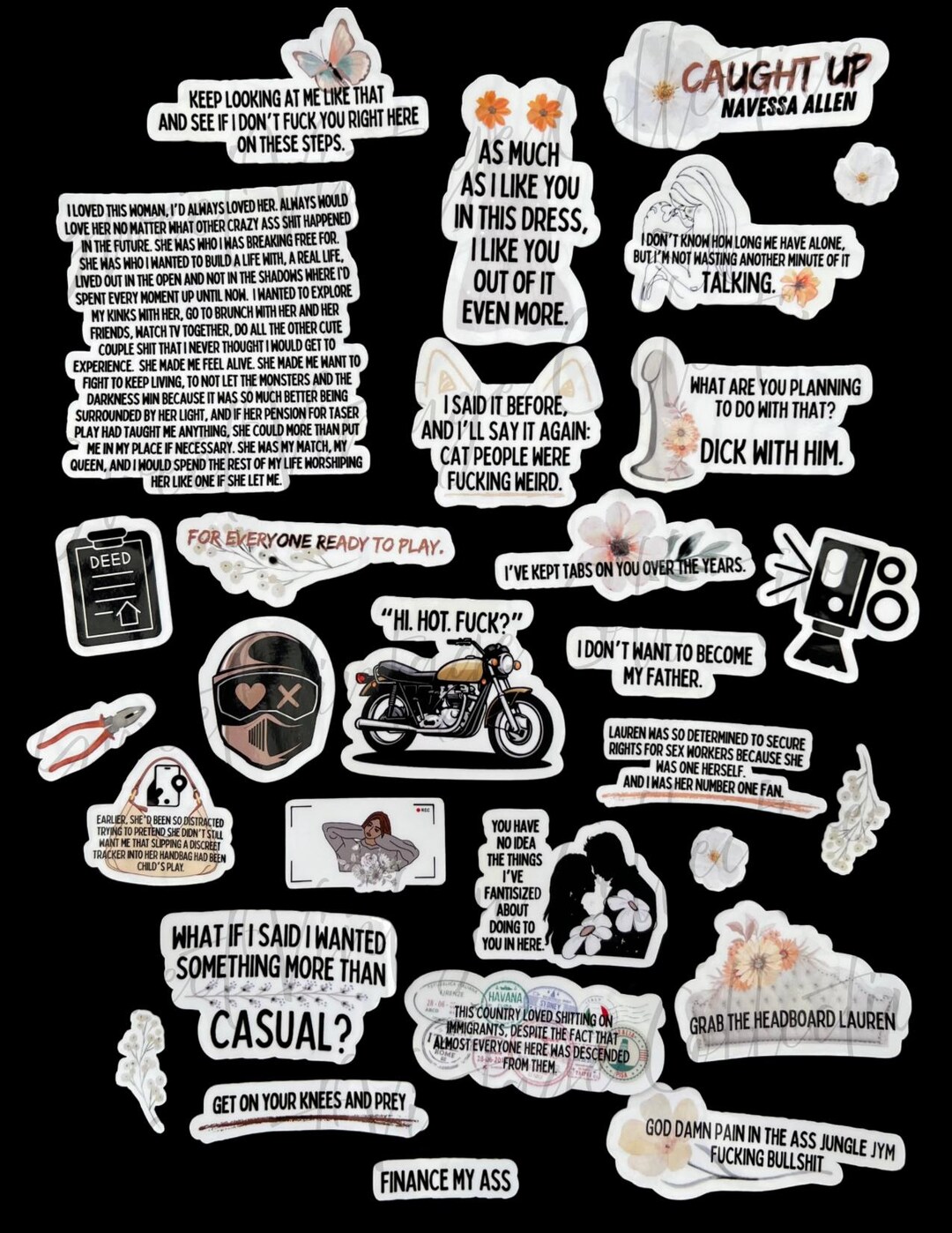 Caught up Sticker Bundle | C | Dark Romance Stickers | Aesthetic Bundle ...