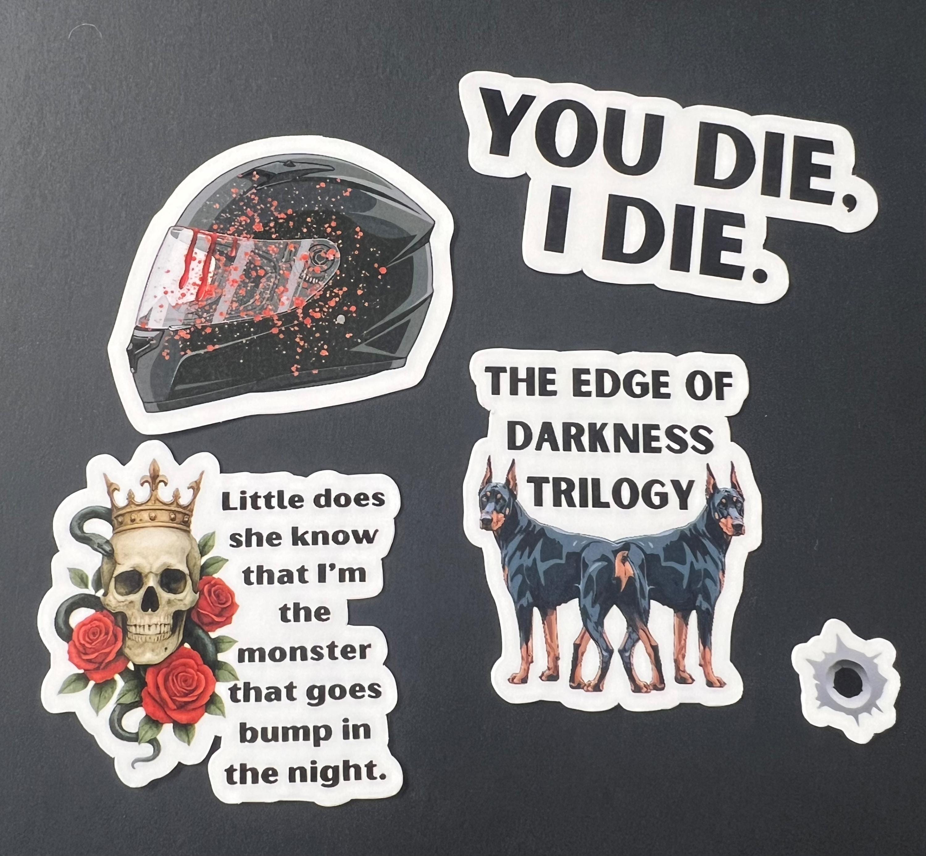 The EDGE OF DARKNESS Sticker Bundle | Bookish Stickers | Insatiable ...