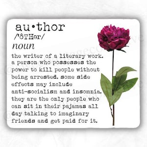 Author definition, ACOTAR, FBAA, Zodiac Academy, fantasy books, Bookish Sticker, Romance, reading sticker, nerd, vampire, writer, reader,