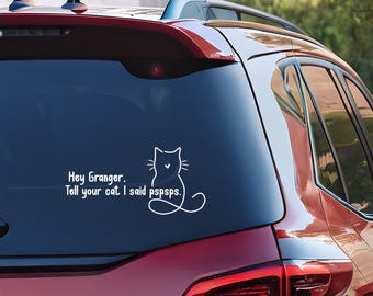 DMTOOBIL Vinyl-Autoaufkleber | Draco Malfoy| Bücherwurm Aufkleber | sagen Sie Ihrer Katze, ich sagte pspsps | Krummbein | Fanfiktion | Zauberwelt