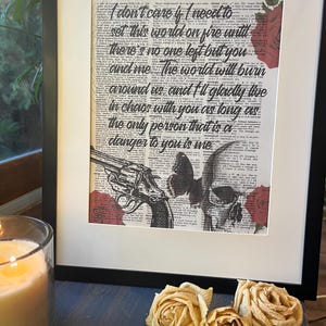 Haunting Adeline, HD Carlton, Dark Romance, set the world on fire,  Zade Meadows, Cat & Mouse, Dictionary Print, Vintage Print, bookish gift