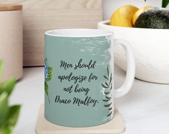 Taza de cerámica Dramione, taza para fans de Dramione, taza de Draco Malfoy, regalo para fans de fan fiction, 325 ml, 444 ml, taza divertida
