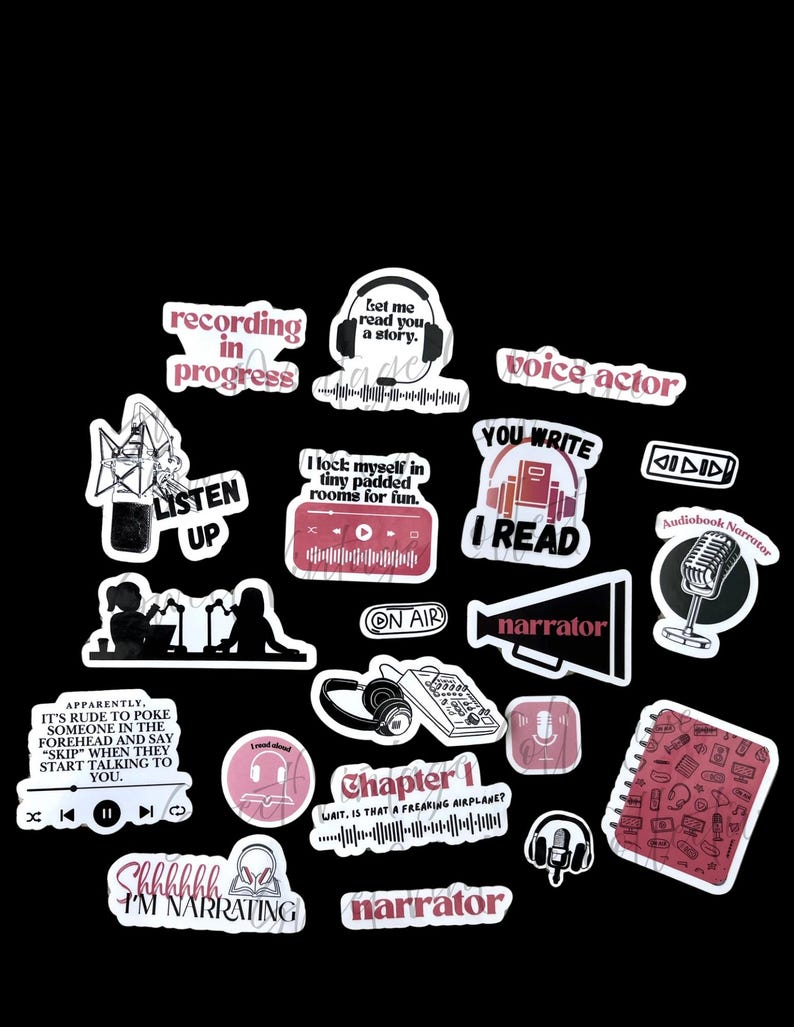 Narrator Sticker Narrator Sticker Bundle | C | Voice Actor | Narrator | Reading Stickers ...
