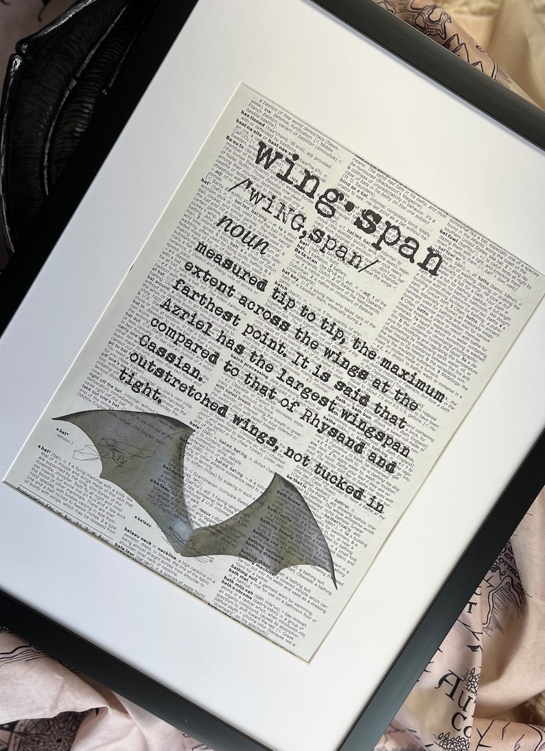 Wingspan ACOTAR A Court of Thorns and Roses Dictionary Etsy