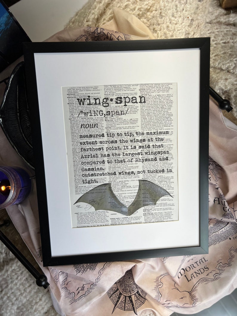 Wingspan ACOTAR A Court of Thorns and Roses Dictionary Etsy