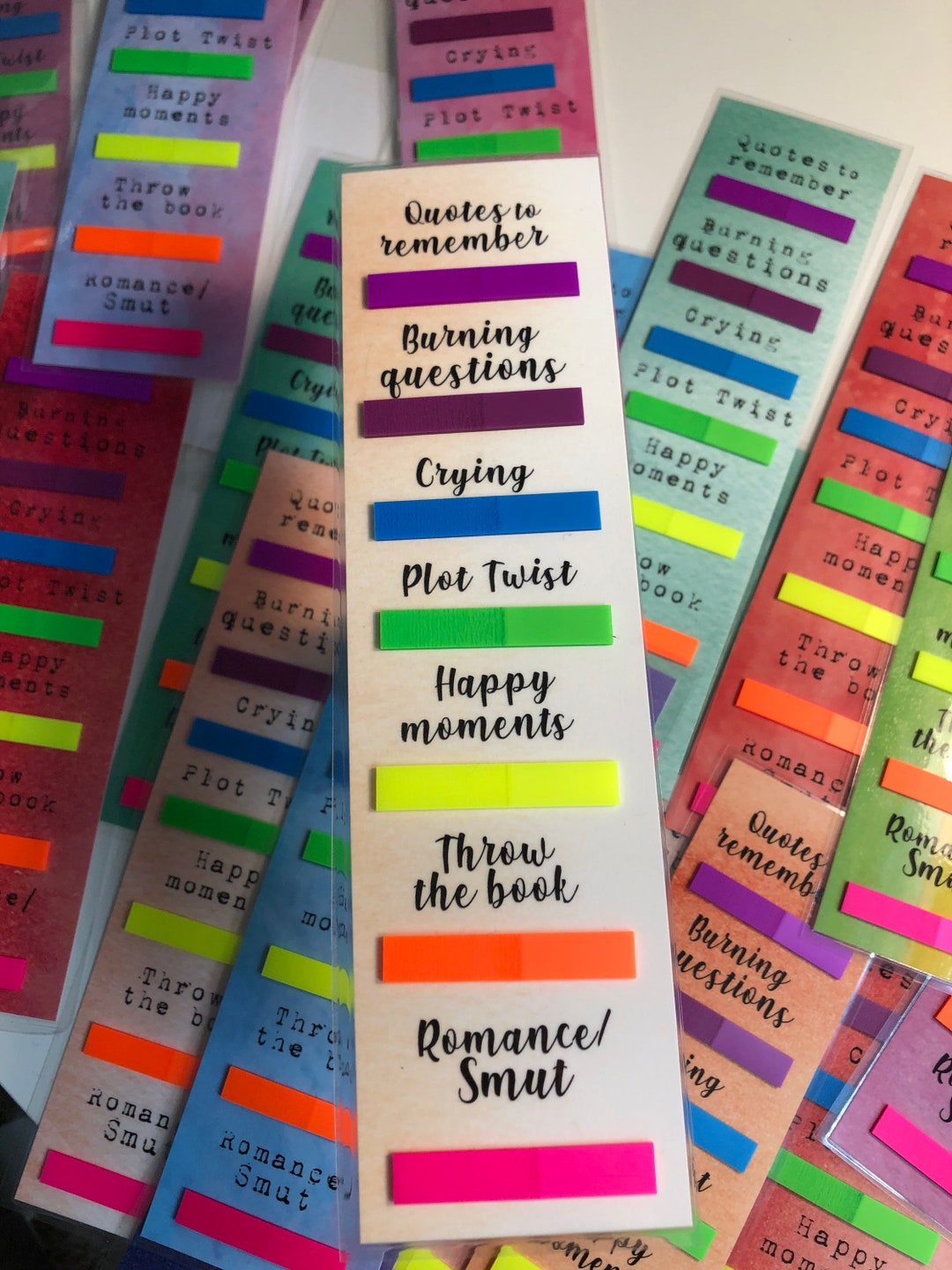 book annotating color key bookplate