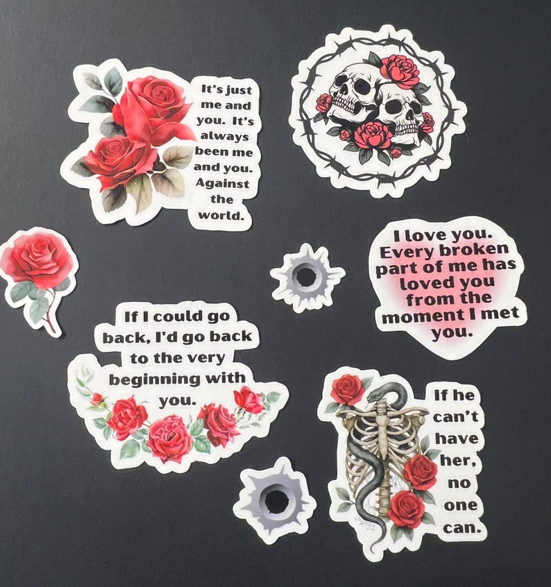 The EDGE OF DARKNESS Sticker Bundle | Bookish Stickers | Insatiable ...