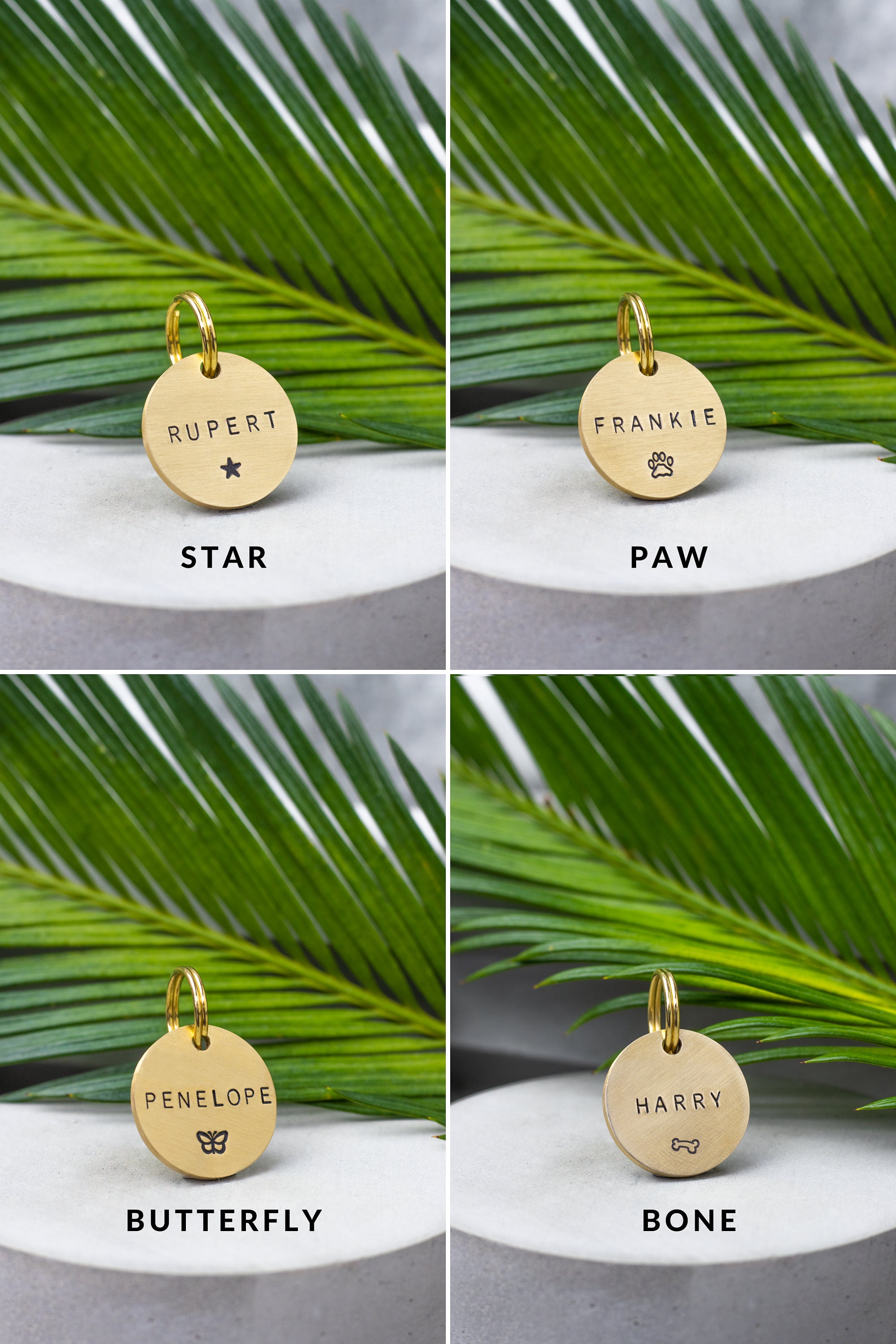 Personalized Dog Name Tag for Collar Engraved Dog ID Tag in Etsy