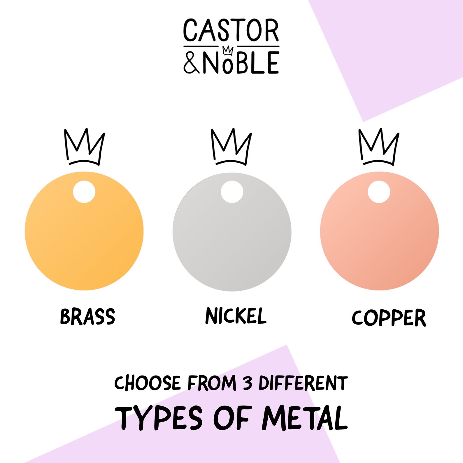 Personalized Dog ID Tag Brass Pet Name Tag Custom Dog Tag Etsy