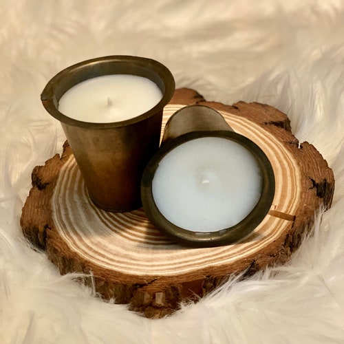 6 Sugar Mold Candle Holder Tin Cups Etsy