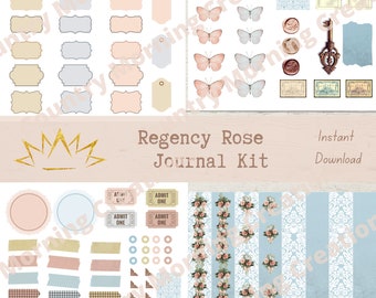 Regency Rose Journal Kit inspired by Bridgerton