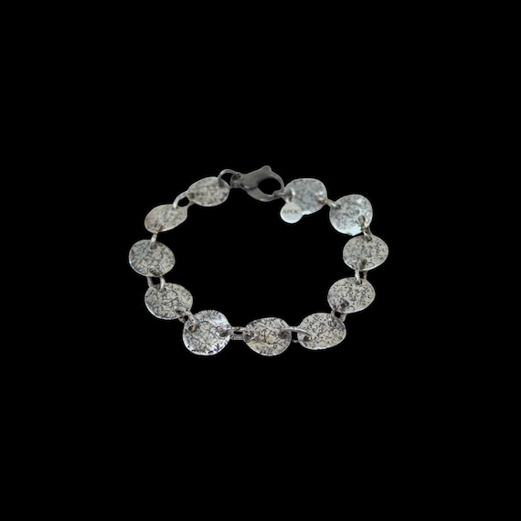 Solenne — Sterling Disc Bracelet
