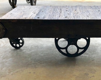 Cart Coffee Table Etsy