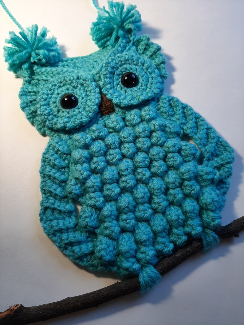 Owl Crochet Wall Hanging crochet wall hanginghome decor Etsy
