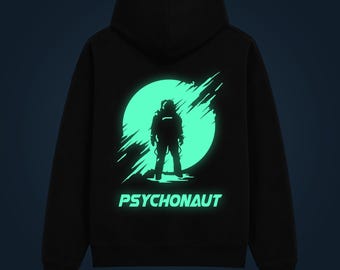 Moletom Psychonaut com estampa que brilha no escuro nas costas