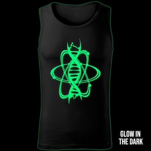 Atomic DNA glow in the dark men tanktop