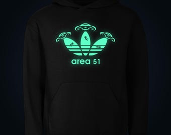 Area 51 glow in the dark hoodie