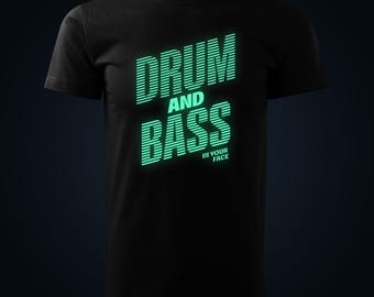 Drum And Bass glow in the dark t-shirt