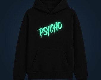 Moletom Psycho que brilha no escuro