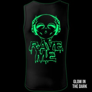 Rave me glow in the dark men tanktop back print