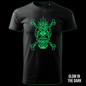 Cyber Pirate glow in the dark t-shirt