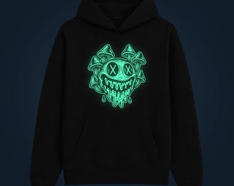 Moletom Mushroom Smile que brilha no escuro