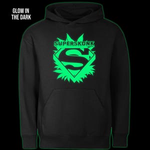 Superskunk glow in the dark hoodie