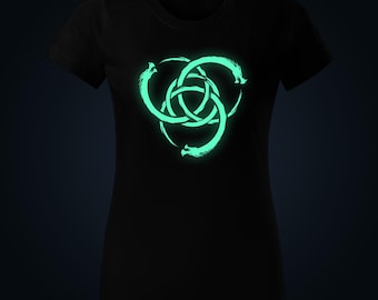 Ouroboros glow in the dark women t-shirt