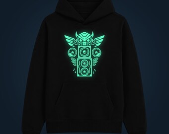 Moletom Rave Totem que brilha no escuro