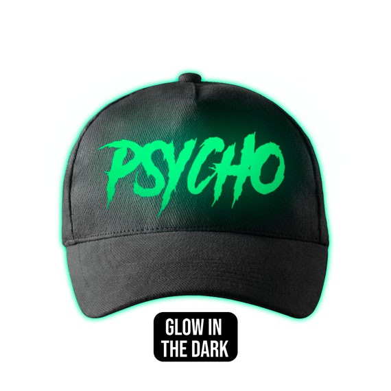 Psycho Glow in the Dark Cap Cap Hat Festival Cap Festival Accessories Cool  Cap Gift for Him Streetwear Cap Uv Reactive Cap -  Canada