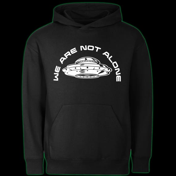 We Are Not Alone Glow in the Dark Hoodie UK