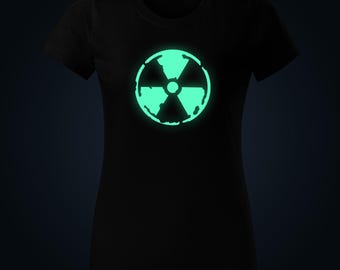 Radioactive glow in the dark women t-shirt