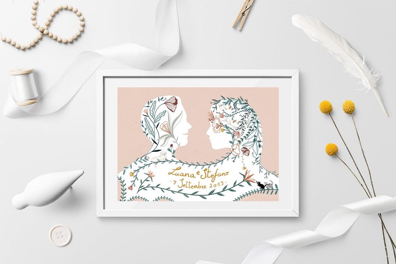 Custom Wedding Illustrations image 2