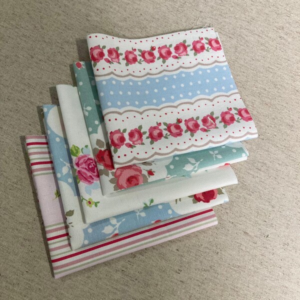 Fabric Bundles of 100% cotton Clarke and Clarke Vintage Style fabrics