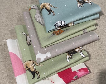 Fabric Bundles of 100% Clarke and Clarke Animal themed Fabrics