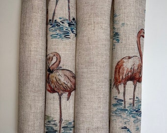 Bundle of flamingo patterned linen - perfect for cushions