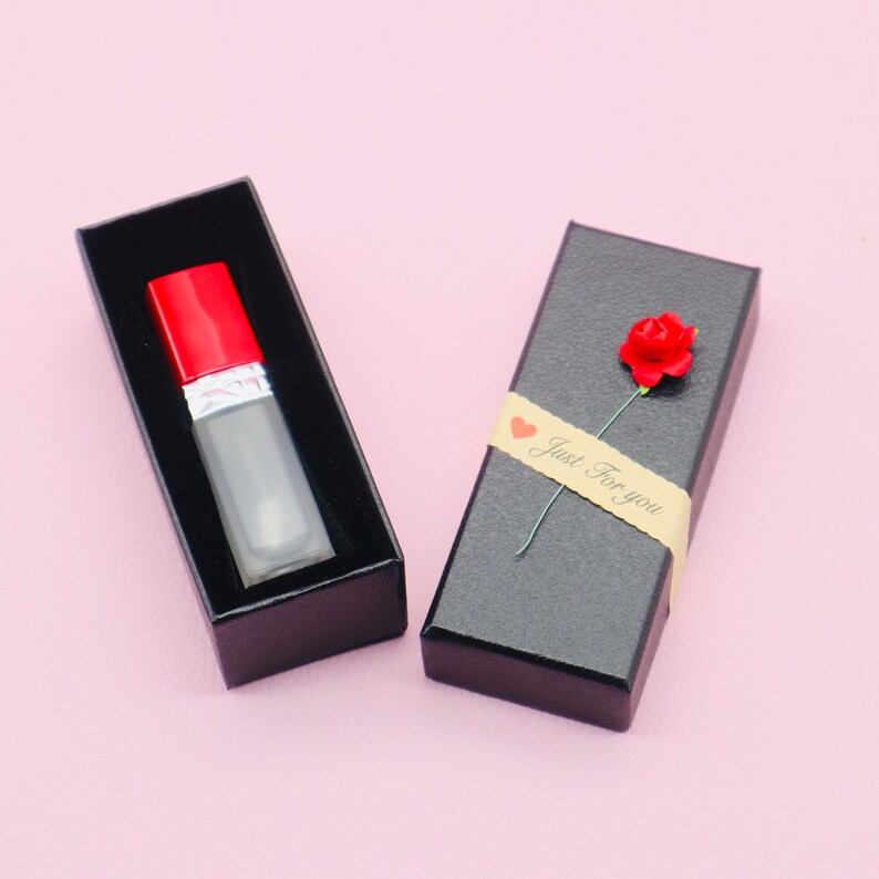 Lipstick Tube Boxes Lip Gloss Tube Boxes No Tubes Packaging Boxes 10.5*4.5*3.5cm DIY Gift Boxes Packaging Boxes Imitation Leather