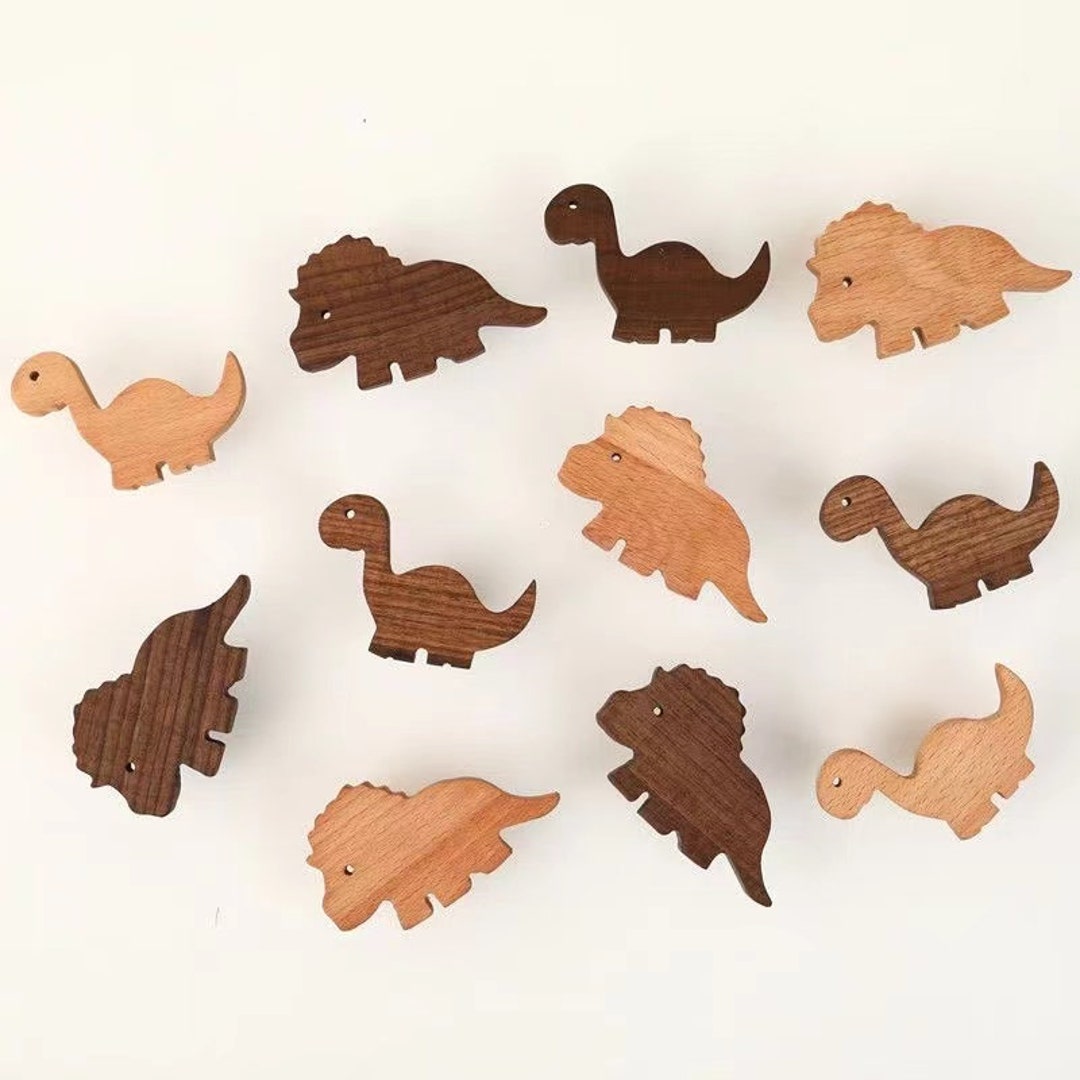 Nature Wood Animal Knob, Boho Nursery Drawer Handle, Antique Door