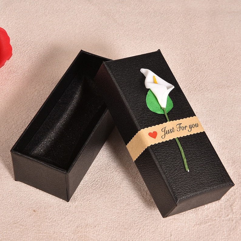 Lipstick Tube Boxes Lip Gloss Tube Boxes No Tubes Packaging Boxes 10.5*4.5*3.5cm DIY Gift Boxes Packaging Boxes Imitation Leather