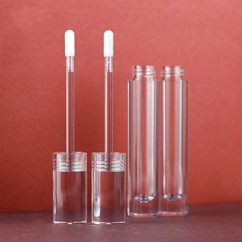 All Clear Texture Lip Gloss Tubes Empty Transparent Lip Gloss Etsy