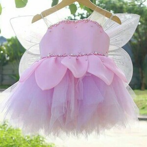 First birthday dress, girls dresses, Birthday girl dress, toddler dress for special occasion, toddler fancy dress, butterfly girl dress tutu zdjęcie 5