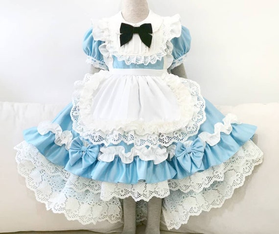 Abito a tema compleanno di Alice nel paese delle meraviglie per bambina  bambina vintage, servizio fotografico vestito da alice, costume di  halloween per bambini -  Italia