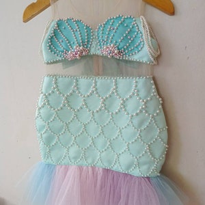 Mermaid Girl dress, ariel dress ,ariel costume, mermaid costume girl