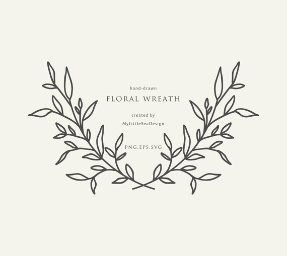 Download Floral Wreath Svg Flower Svg Vector Files Circle Monogram Frame Svg