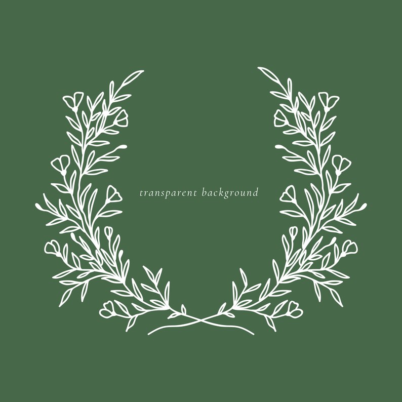 Download Laurel Wreath Svg Floral Wreath Svg Vector Files Flower | Etsy