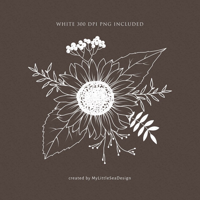 Download Sunflower Svg Png Bouquet Sunflower Wedding Clipart Fall ...