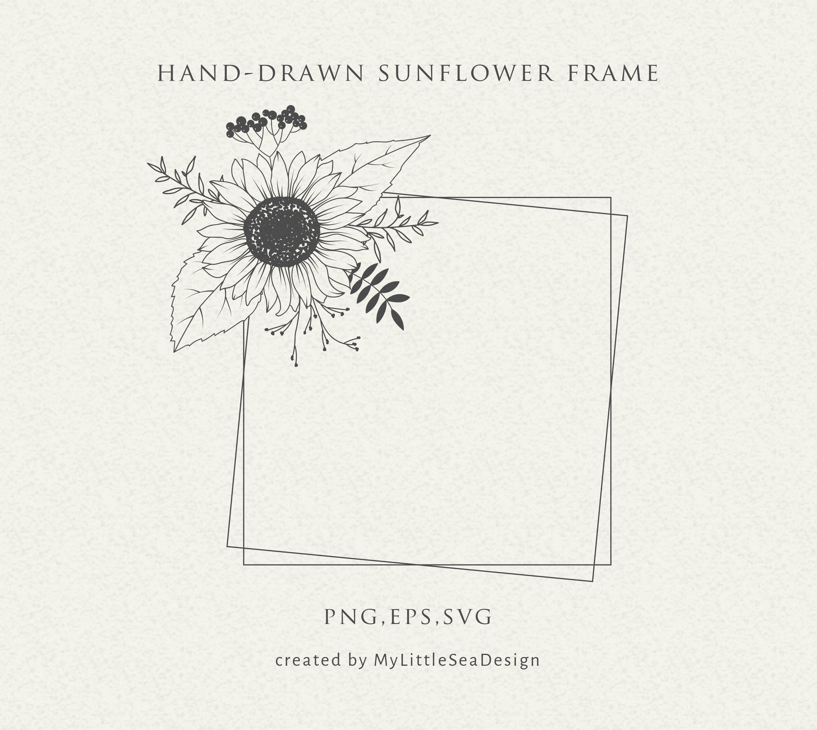 Free Free 282 Sunflower Monogram Frame Svg SVG PNG EPS DXF File