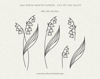 Lily of the valley tattoo minimalist