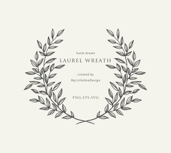 Download Laurel Wreath Svg Floral Wreath Svg Vector Files Flower Etsy