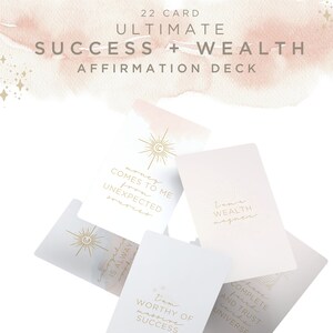 Success + Wealth Affirmation Deck | Printable Cards